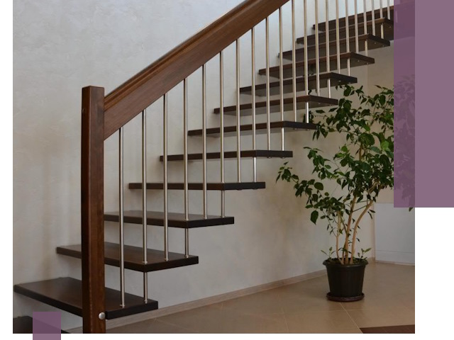 Лестницы на больцах под ключ в Благовещенске – изготовление и монтаж