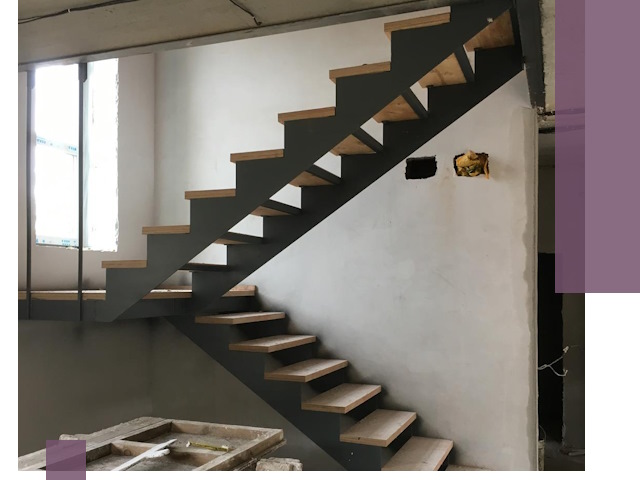 Изготовление лестниц на металлокаркасе в Благовещенске от производителя