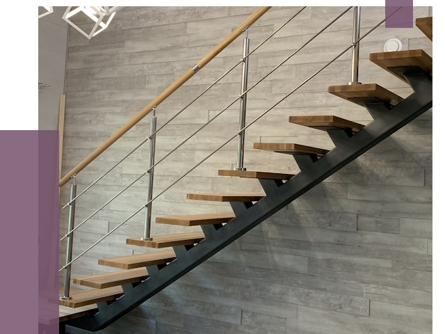 Изготовление лестниц на монокосоуре в Благовещенске от 75670 руб. 