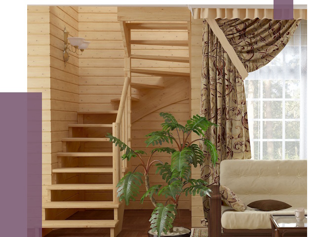 Лестницы для дачи в Благовещенске от 75416 руб.  | ПРОЛЁТ-Бгн