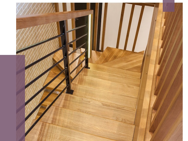 Лестницы из ясеня в Благовещенске под ключ от 9954 руб. 