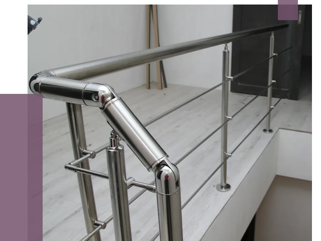 Перила из нержавеющей стали в Благовещенске от 8938 руб. под ключ | ПРОЛЁТ-Бгн