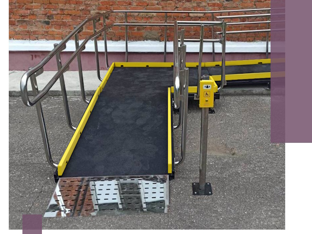 Изготовление наклонных пандусов для инвалидов в Благовещенске