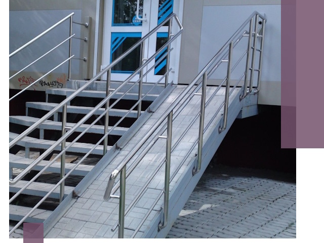 Пандус на крыльцо под ключ в Благовещенске: монтаж и изготовление