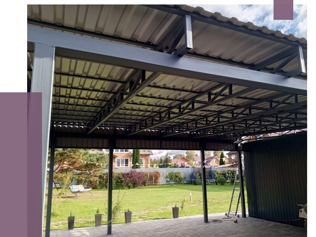 Монтаж навесов в Благовещенске от 7313 руб. — установка навеса | ПРОЛЁТ-Бгн