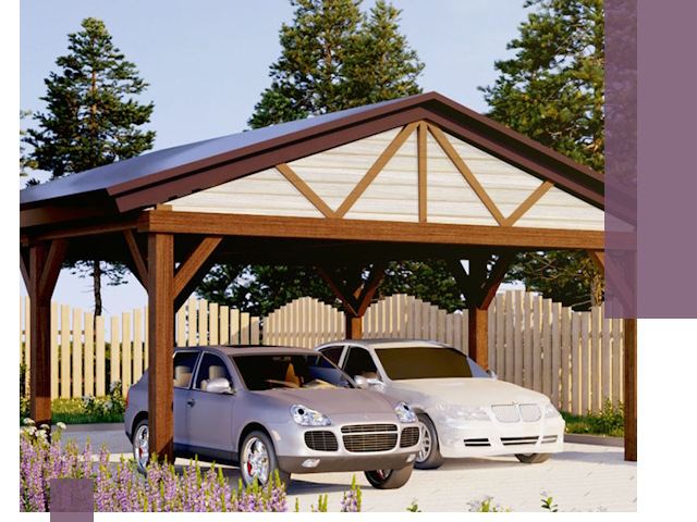 Навесы для автомобиля в Благовещенске — изготовление и монтаж