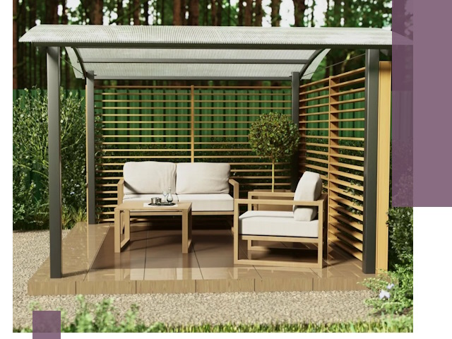 Навесы для дачи в Благовещенске: изготовление, монтаж и демонтаж