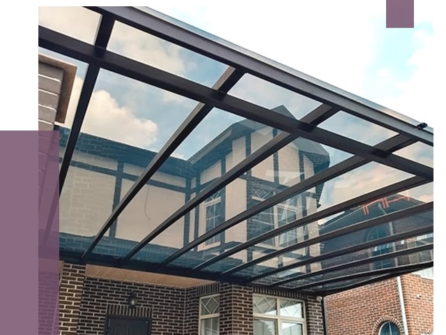 Навесы из поликарбоната в Благовещенске от 8552 руб. под ключ — ПРОЛЁТ-Бгн