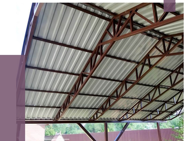 Навесы из профнастила в Благовещенске от 7313 руб. | ПРОЛЁТ-Бгн