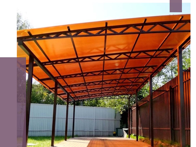 Односкатные навесы под ключ в Благовещенске от 13052 руб. 