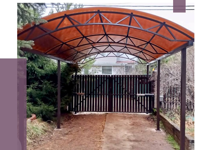 Арочные навесы в Благовещенске от 12645 руб. — изготовление и монтаж | ПРОЛЁТ-Бгн