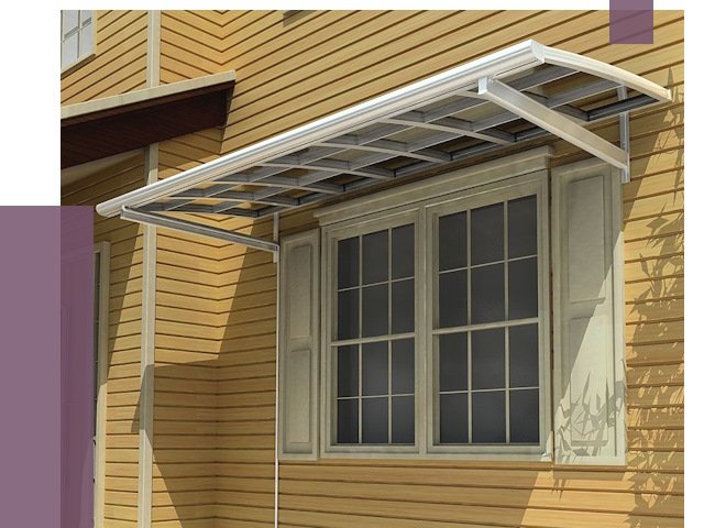 Козырьки над окнами в Благовещенске от 7567 руб. — монтаж, покупки | ПРОЛЁТ-Бгн