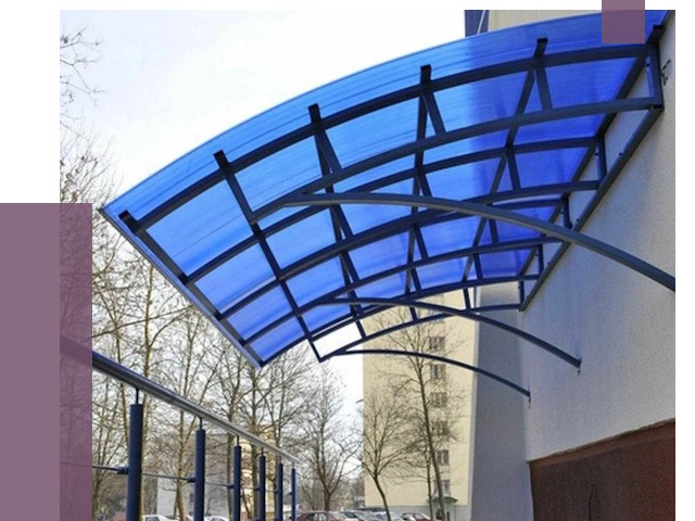 Козырьки из поликарбоната в Благовещенске от 4266 руб. под ключ | ПРОЛЁТ-Бгн