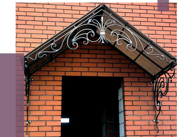 Металлические козырьки в Благовещенске от 10614 руб. 