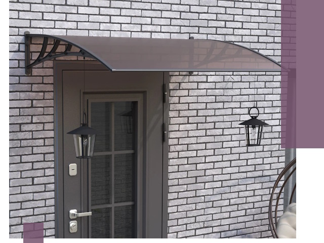 Недорогие козырьки и навесы под ключ в Благовещенске