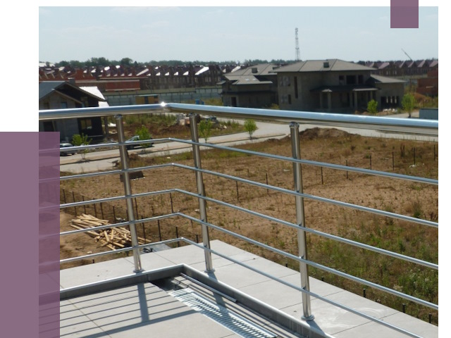 Парапеты из нержавеющей стали в Благовещенске от 7922 руб. за м² | ПРОЛЁТ-Бгн