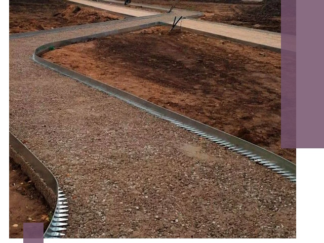 Металлические бордюры под ключ в Благовещенске — изготовление и монтаж